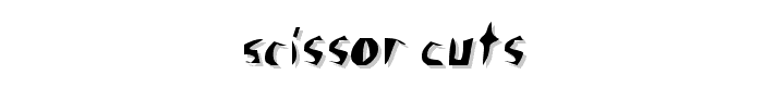 Scissor Cuts font